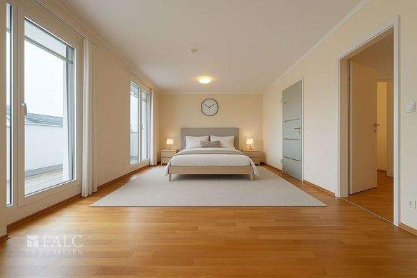 Schlafzimmer gestaged 