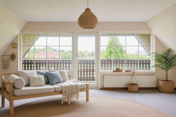 Wohnzimmer oben - virtuell gestaged - Lütt Immobilien - Sasel