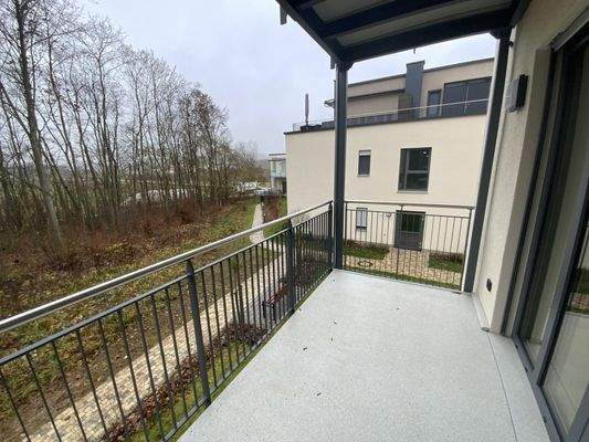 Balkon mit Außenblick