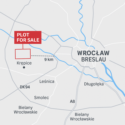 Entfernung von Breslau