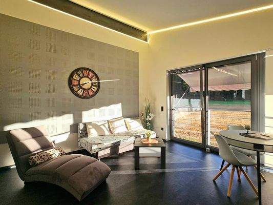 Wohnbereich eingerichtet