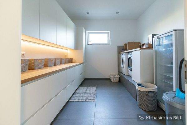 Waschraum im EG - virtuell Möbliert