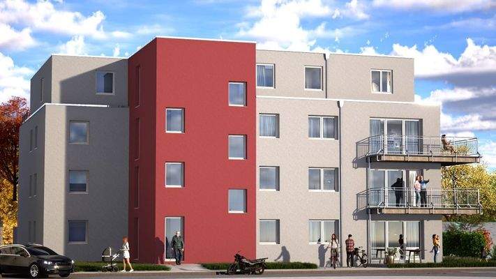 Perspektive Straße links Netz