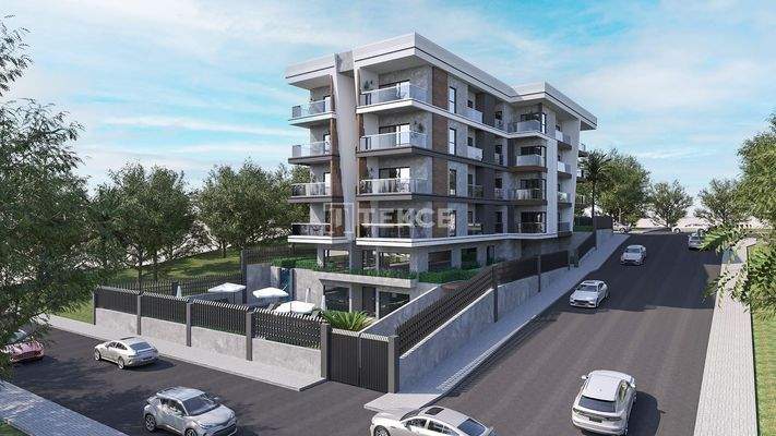 Sea View Flat in a New Complex with Pool in Kuşadası