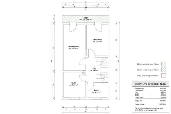 Grundriss Obergeschoss