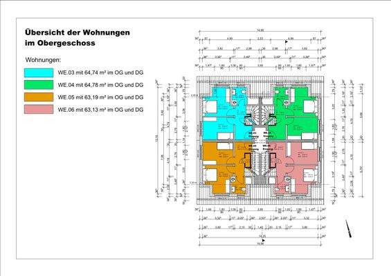 Prospekt Strandstraße 4a Übersicht Wohnungen OG-1.