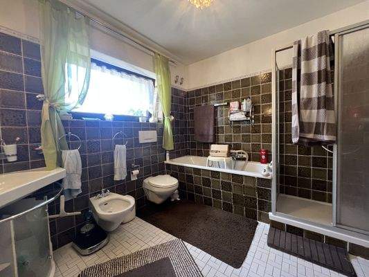 Wannenbad mit Dusche und Bidet OG