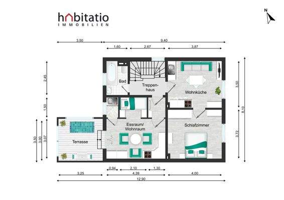 Grundriss 1. Obergeschoss