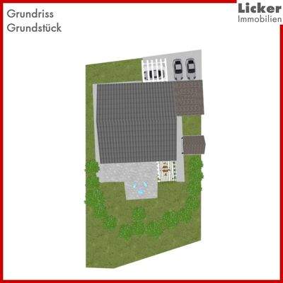 Grundriss-Grundstück