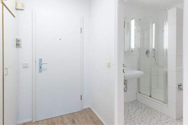 Blick in das Badezimmer