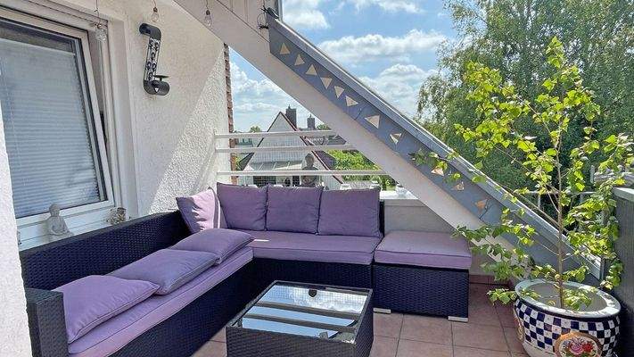 Balkon im Dachgeschoss