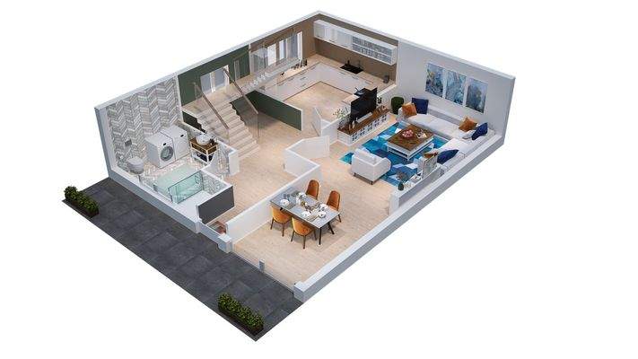 Erdgeschoss (vorderes Haus)