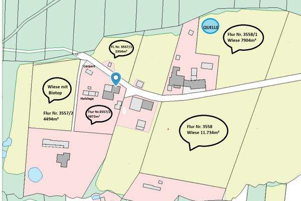 Übersicht der Flurstücke