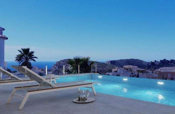 Ausblick in der Dämmerung