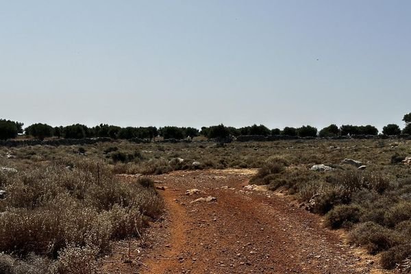 Kreta, Kokkino Chorio: Spektakuläres 80.000 m² großes Grundstück mit Meerblick auf Kreta zum Verkauf