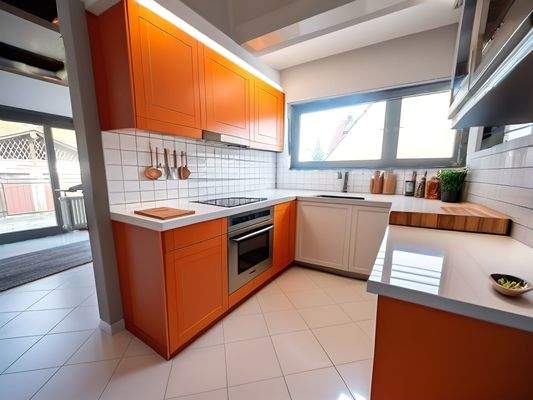 Küche EG., so könnte sie nach der Renovierung aussehen.