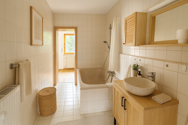 Einrichtungsbeispiel Badezimmer  KI generiert