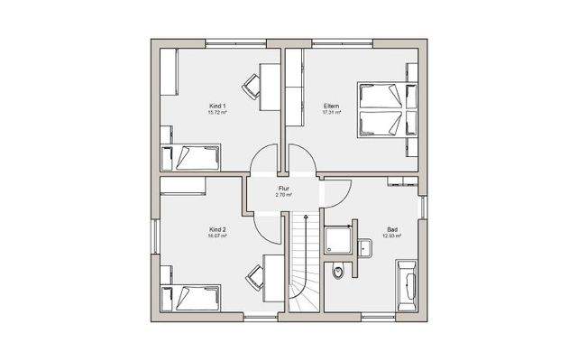 Grundriss Obergeschoss