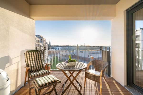 Sonne satt - Auf der großen Westloggia genießen Si