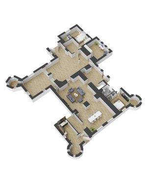 Grundriss Erdgeschoss 3D