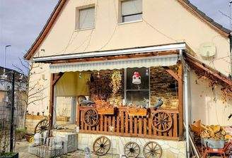 Vorderansicht mit Teich