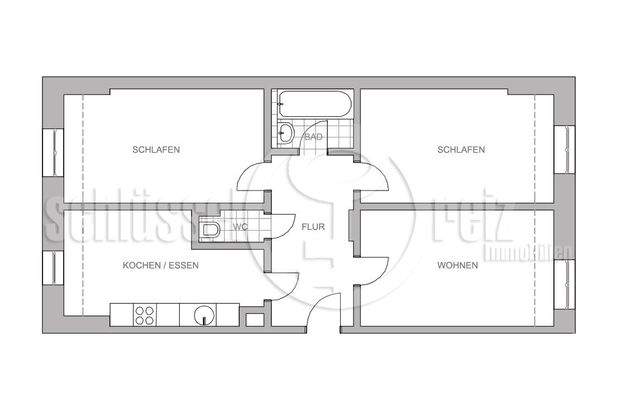 Grundriss - nicht maßstabsgerecht!