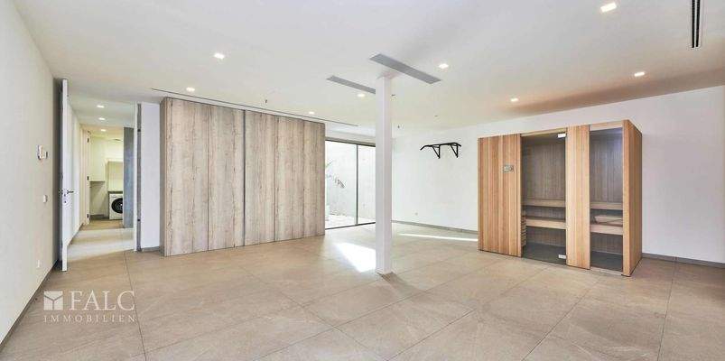 Sauna und Gymbereich