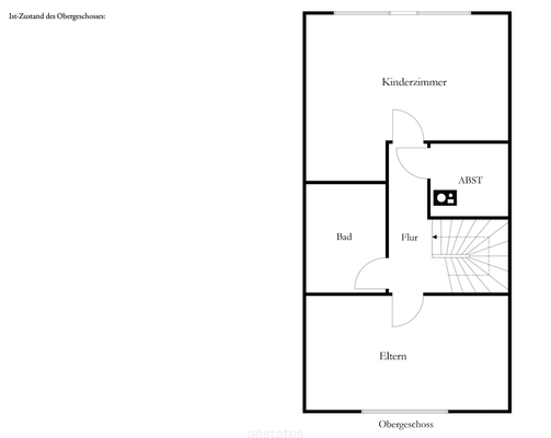 Ist-Zustand des Obergeschosses