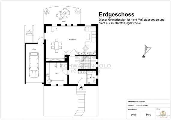 Grundrissplan Erdgeschoss