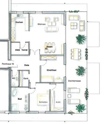 Grundriss WE 10