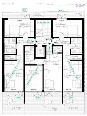 Grundriss Staffelgeschoss
