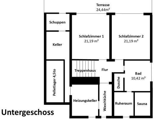 Untergeschoss Grundriss