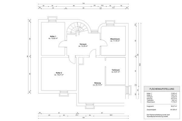 Grundriss Kellergeschoss