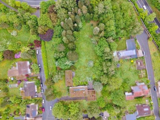 Vogelperspektive Grundstück