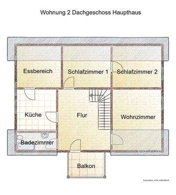 Wohnung 2 Dachgeschoss Haupthaus