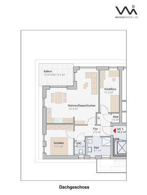 Grundriss Haus 2 I Whg. 5 