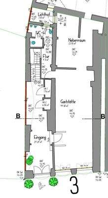 Grundriss EG Haus Nr. 3