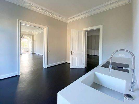 Blick in das Esszimmer ...