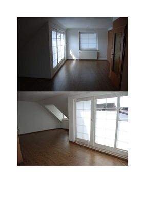 Wohnzimmer mit Balkonzugang