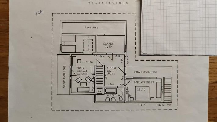 Plan Obergeschoß