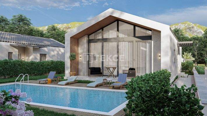 3-Bedroom Single Storey Villas with Pools in Muğla Seydikemer