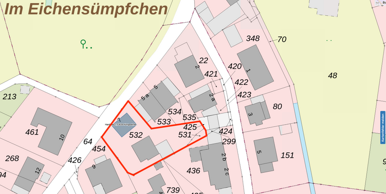 Ausschnitt Lageplan