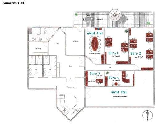 Grundriss 1. OG Haupthaus