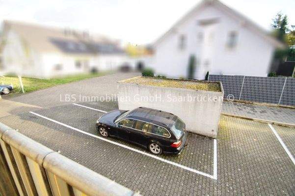 Blick auf die Garage