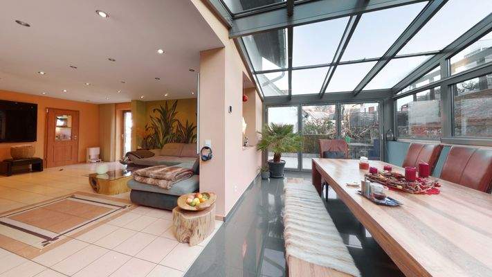 Wintergarten-Wohnzimmer