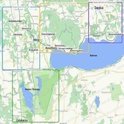 Karte Regionen Nord-West-Balaton