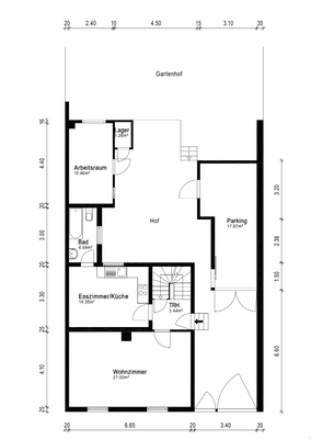 Erdgeschoß -  Grundriss