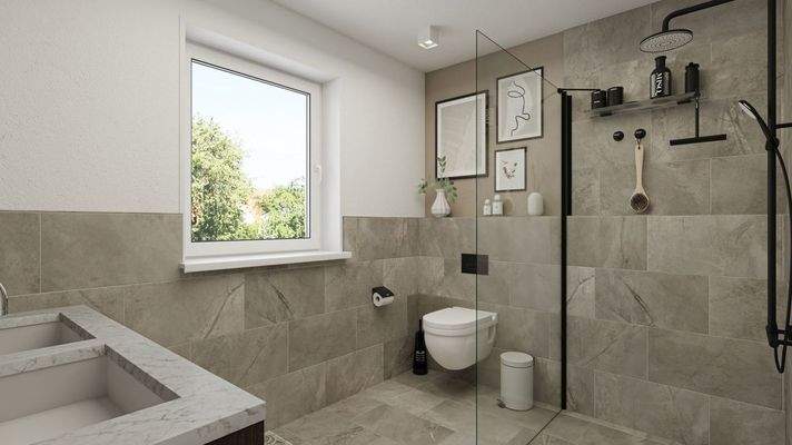 Badezimmer Wohnung 3 im Gebäude 1