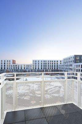 Moderner Balkonblick