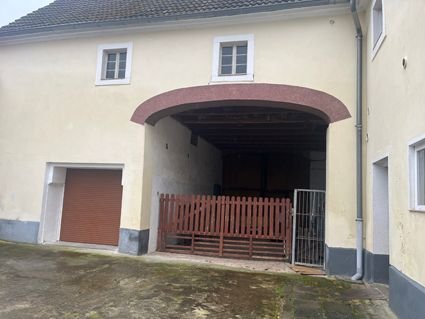 Garage, Durchfahrt zum Garten